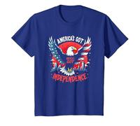 l'America ha l'indipendenza Maglietta, Bambini, Blu Reale, 6 Anni