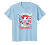 l'America ha l'indipendenza Maglietta, Bambini, Celeste, 10 Anni