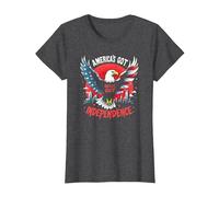 l'America ha l'indipendenza Maglietta, Donna, Grigio Scuro, XL