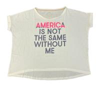 L'America Non È La Stessa Senza Di Me Top Perfetto Off-Wht Da Donna