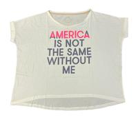L'America Non È La Stessa Senza Di Me Top Perfetto Off-Wht Da Donna