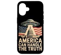 L'America può gestire la verità - UFO Alien Disclosure Meme Custodia per iPhone 16