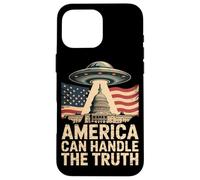 L'America può gestire la verità - UFO Alien Disclosure Meme Custodia per iPhone 16 Pro Max