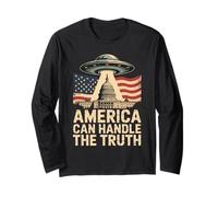 l'America può gestire la verità - UFO Alien Disclosure Meme Maglia a Manica