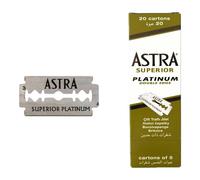 Lamette Da Barba ASTRA Lame Superior Platinum 20x5 (Confezione da 100 pezzi)