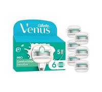 Lamette GILLETTE Pro ComfortGlide Sensitive - Confezione da 6 lame di ricambio, Compatibile con Gillette Venus, Venus Extra Smooth, Venus ComfortGlide, Venus Deluxe Smooth, Venus Swirl, Venus Snap, Ve