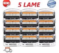 LAMETTE PER GILETTE FUSION 5 RICAMBIO COMPATIBILE ACCIAIO LAME 5 STRATI RASOIO