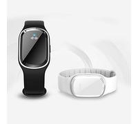 LAMF - Braccialetto antizanzare ad ultrasuoni per bambini e adulti, con cavo di ricarica USB, atossico e impermeabile, perfetto per interni ed esterni, confezione da 2 pezzi