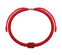 LAMIBEE Bracciale portafortuna multicolore per uomo e donna con amuleto tibetano e nodo in filo intrecciato per amici e coppie, pace e protezione, One Size, fibra sintetica, Agata del Botswana, Taglia