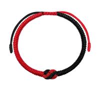 LAMIBEE Infinity Love - Braccialetto multicolore per uomo e donna, braccialetto tibetano portafortuna con nodo, filo intrecciato per amici e coppie, pace e protezione, fibra sintetica, agata Botswana