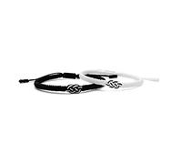 LAMIBEE Infinity Love - Braccialetto multicolore per uomo e donna, braccialetto tibetano portafortuna con nodo, filo intrecciato per amici e coppie, pace e protezione, 7 centimeters, fibra sintetica