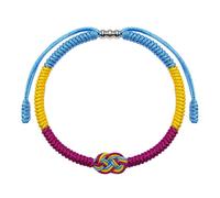 LAMIBEE Pride Infinity Love Wins, LGBTQAI+ Pride Love Wins, braccialetti tibetani da polso, con braccialetto LGBTQ da surfista, per lui e per lei, donne e uomini, supporta la comunità LGBTQ, 7.5in