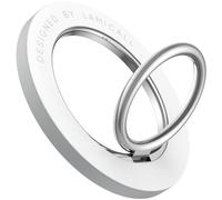 Lamicall Anello Cellulare Magnetico, Anello Supporto per MagSafe - 360 ° Rotazione, con Anello in Metallo, Anello Staccabile per iPhone 16 15 14 Pro Max Plus Mini, Telefono Android - Bianco