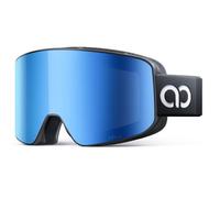 Lamicall Maschera da Sci Uomo, Occhiali da Sci OTG - [Ultra HD & Anti Nebbia Brevettato] Occhiali Snowboard per Donna e Uomo, UV400 Protezione, Maschera Snowboard con Cinturino Regolabile