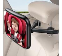 Lamicall Specchietto Retrovisore Bambini - [2025 Gancio Triangolo] 100% Infrangibile, 360° Rotazione e 45° Inclinabile, con 175° Visione Chiara, Specchio Auto Neonato Sedile Posteriore Super Stabile
