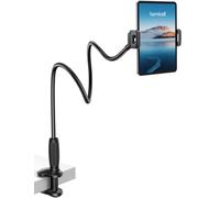 Lamicall Supporto Tablet con Collo di Cigno - [Design Conico - Base Stabile, Braccio Flessibile]85cm Supporto iPad per Letto e Tavolo, 360° Rotazione, per iPad Pro/Air/Mini, Kindle, 4,7-13"Dispositivi
