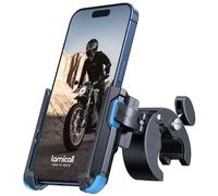 Lamicall Supporto Telefono Bicicletta【1S Sbloccato Rapido】 Rotazione a 360°, Supporto Cellulare da Manubrio per Moto per iPhone 16 15 14 13 12 Pro Max Plus Mini Xs X, 4.7-6.8" Smartphones, Blu