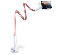 Lamicall Supporto Telefono, Collo D'oca Supporto Regolabile - Universale Stand per iPhone 16 15 14 13 12 Pro Max, Plus Mini XS XR X 8, Switch, Samsung S10 S9 S8, Huawei, Altri Smartphone - Oro Rosa
