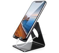 Lamicall Supporto Telefono, Dock Telefono - Universale Supporto Cellulare Scrivania per iPhone 16 Pro Max Plus, 15 14 13 12 11 Pro Max, XS XR X 8 7 6 6S, Huawei, Samsung S10 S9 S8, Smartphone - Nero