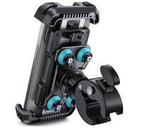 Lamicall Supporto Telefono Moto Antivibrazione - [Doppio Ammortizzatore] 360° Rotazione, Universale Manubrio Supporto Cellulare Bicicletta per iPhone 16 15 14 13 12 Serie, Xiaomi, 4.7-6.8" Smartphones