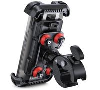 Lamicall Supporto Telefono Moto Antivibrazione - [Doppio Ammortizzatore] 360° Rotazione, Universale Manubrio Supporto Cellulare Bicicletta per iPhone 16 15 14 13 12 Serie, Xiaomi, 4.7-6.8" Smartphones