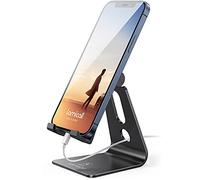 Lamicall Supporto Telefono Regolabile, Dock Telefono - Universale Supporto Cellulare per iPhone 16 Pro Max Plus, 15 14 13 12 Pro Max, XS Max X XR 8, Samsung S10 S9 S8, Huawei, Altri Smartphone - Nero