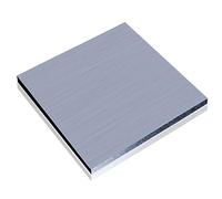 Lamiera di alluminio 1 pezzo, piastra di alluminio piatta e liscia ricoperta con pellicola protettiva, piastra di metallo di alluminio rettangolare trattabile termicamente, spessore 2 mm(200x200mm)