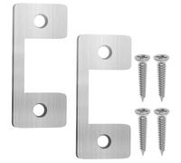 Lamiera di chiusura regolabile per porte esterne, grande foro per chiavistelli e serrature elettroniche, lamiera di sicurezza per casa e appartamenti in affitto, piastra di copertura con vite