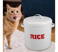 Lamiera di ferro Secchio per alimenti per animali domestici Secchio