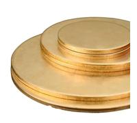Lamiera di lamiera a disco circolare in ottone H62 - Diametro da 10 mm a 250 mm, Spessore da 1 mm a 5 mm, Taglio di precisione(40mmx3mm)
