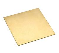 Lamiera di ottone 10x10-600x600mm Spessore 0,5mm Lamiera di ottone Piastra Industria Fai da te(0.5 * 15 * 15 4pcs)