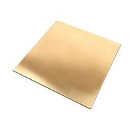 Lamiera di ottone - Lamiera di ottone resistente e spessa 1 mm for parti di precisione e saldatura (1 pezzo)(100x200mm)