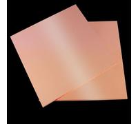 Lamiera di ottone, lamiere di metallo, Pack of 2 Copper Plates 1.5mm Thick Multiple Sizes for Craft Model DIY Projects(15mm*15mm)