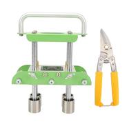 Lamiera di rame aggraffatrice pneumatica piegatrice pinze piegatrici piega zigrinatrice - Piegatrice per lamiere da 0 a 90° con forbici, ideale per tetti e coperture metalliche (Verde)