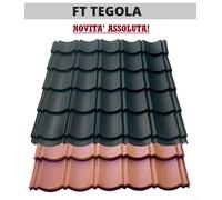 LAMIERA FINTA TEGOLA ROSSO COPPO 7016 - 1120 MM 1920 MM - COPERTURA 80 CM
