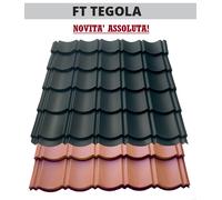 LAMIERA FINTA TEGOLA ROSSO COPPO 7016 - 1120 MM 1920 MM - COPERTURA 80 CM