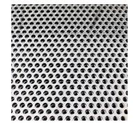 Lamiera forata acciaio inox 304，Fogli Rete Metallico Inox， protezione antifurto da balcone,Piastra Metallica Forata for davanzali,ringhiere e fioriere(W65*L500cm/W25.5*L196.8in)