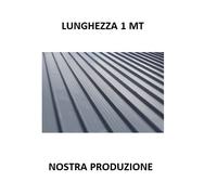 LAMIERA GRECATA FT 540 COPERTURA 1010 MM Lunghezza 1000 MM - RAL 7016 ANTRACITE