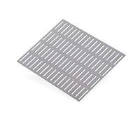 Lamiera in alluminio perforata, spessore 1 mm, 500 x 250 mm