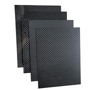 Lamiera in fibra di carbonio, 1 pezzo 245x395 mm in 3K completa, spessore 0,5, 2, 3 4 Pannello in ad alta resistenza(3.0mm Twill Glossy)
