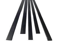Lamiera in fibra di carbonio, lastra laminata in da 500 mm, nera, spessore 0,3 a 1,5, in 3k, pezzi(1x4x500mm)
