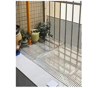 Lamiera in rete metallica espansa in acciaio inossidabile, schermo decorativo perforato per griglie di ventilazione, ringhiere per balconi, patio, 50 x 300 cm, design durevole e versatile