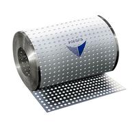 Lamiera metallica perforata in acciaio inossidabile 304, piastra decorativa a rete, diametro del foro 8 mm, resistente, uso versatile, 25 x 600 cm, con lacci e guanti per una facile manipolazione