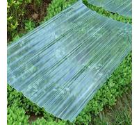 Lamiera Ondulata Lastra di Copertura in Fibra di Vetro di 1.5mm,Lamiera Profilata Resistenza Agli Urti 70 Kg,Antipioggia Pannelli per Tetto per Serra Posto Auto Coperto (0.9x2.3m/35x91in)