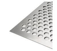 Lamiera perforata in acciaio inox 304, spessore 0,8 mm, per scale di sicurezza, recinzioni da giardino, muri di sostegno 0,24 x 1 m
