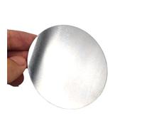 Lamiera rotonda in acciaio inossidabile 304, 1060 Piastra e foglio rotondi in alluminio, diametro 120 mm, spessore 0,8-6, confezione da 2(1X120MM)