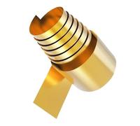 Lamiera sottile in ottone H62, piastra metalIica di lunga durata, lunghezza della piastra in lamina di ottone 1-10 m for gioielli, 1 pz.(0.1mmx40mmx5m)