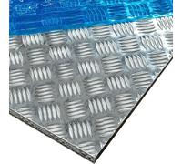 Lamiera striata in alluminio, 1060 Alloy Checkered Plate 2mm Multiple Sizes CNC Laser Cut For Industrial HVAC Packaging(100x400mm)