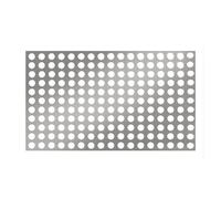 Lamiere forate in acciaio inossidabile, Pannello della griglia di ventilazione in lamiera forata in acciaio inossidabile 304, argento, dimensioni multiple(2mm Mesh,10x10cm)