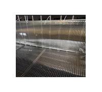 Lamiere forate in acciaio inox, recinzione per balcone spessa 1 mm e piastra di supporto per finestra antifurto, pannello perforato in metallo resistente, 100 x 85 cm per sicurezza e ventilazione